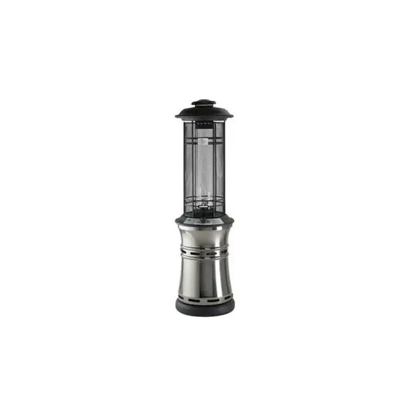 Santorini Real Flame Patio Heater (11kW, Gunmetal / Black)