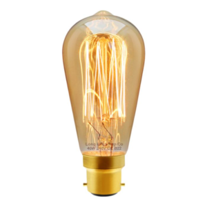 Antique Squirrel Cage Filament Lamp BC (60W)